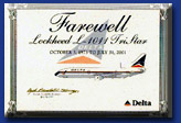 Last flight certificate