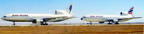 Former Delta L-1011 TriStars Ships 730, 731 and 735 with Air Rum